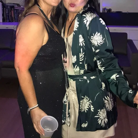 Capulet Navy Silk Leaf Pattern Jacket - Picture 10 of 10